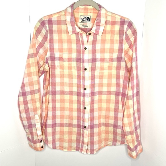 The North Face Tops - The North Face Long Sleeve Plaid Button Down, M